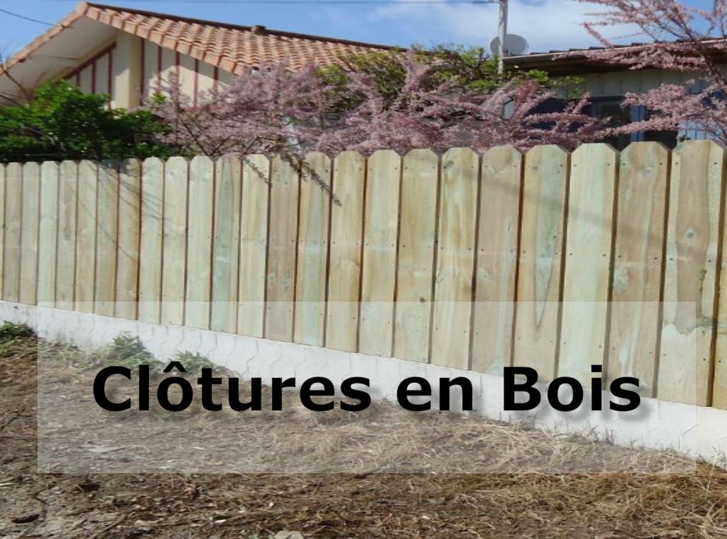 cloture bois landes