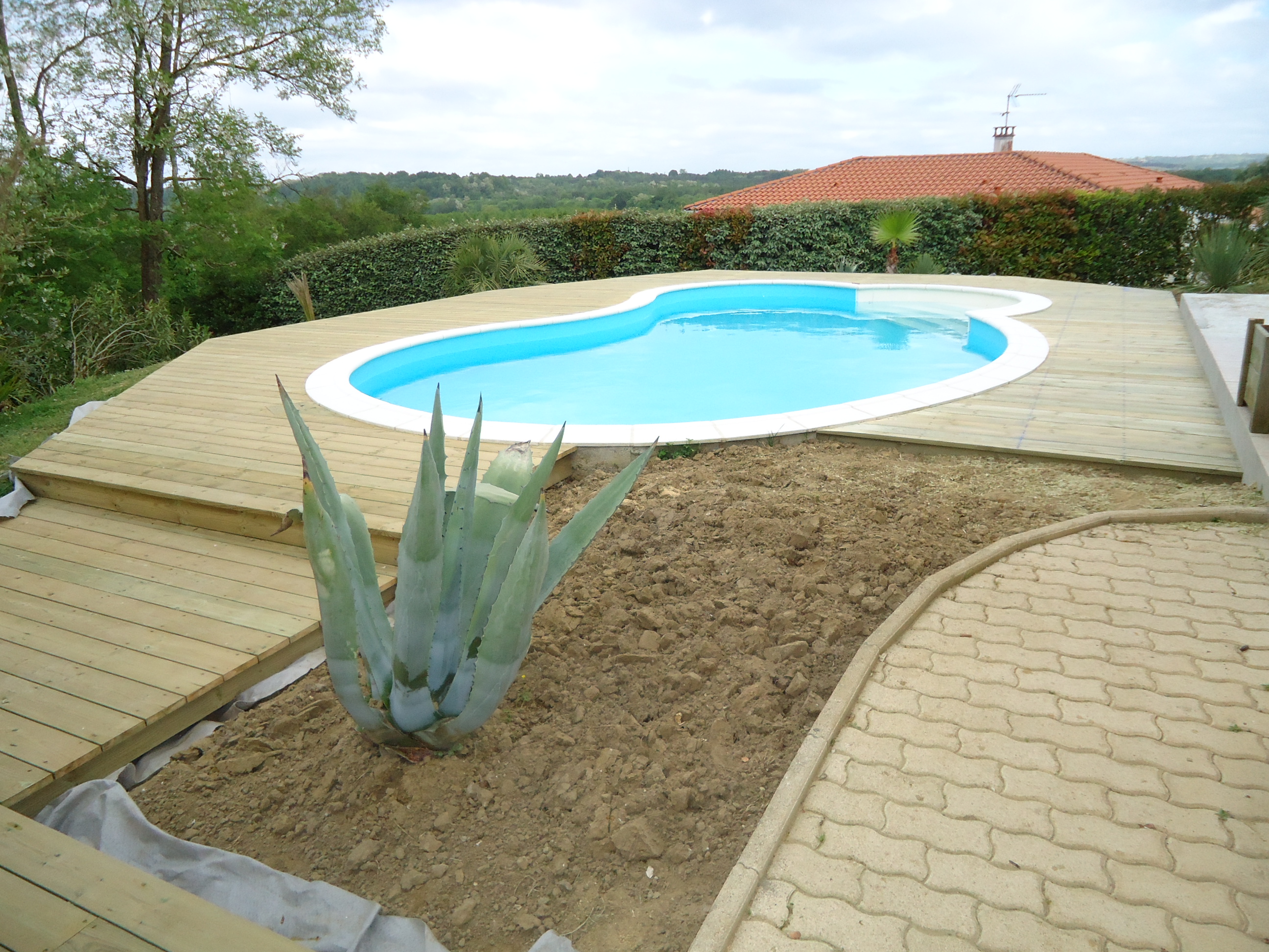 DECK 40 Construction terrasse bois Landes Pose bois exotique ip   Pin    