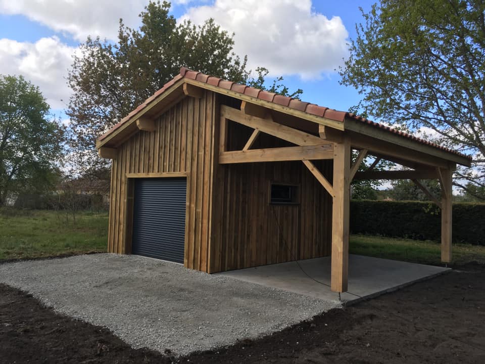 garage en bois à MORCENX 40110