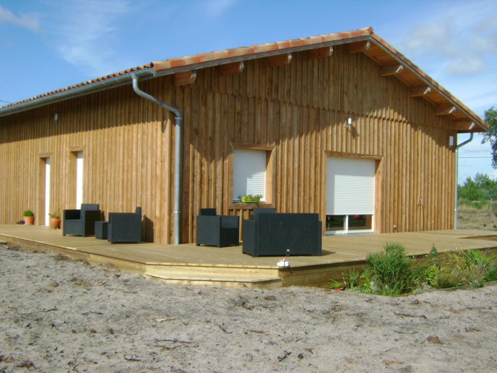 maison à ossature bois dans les Landes