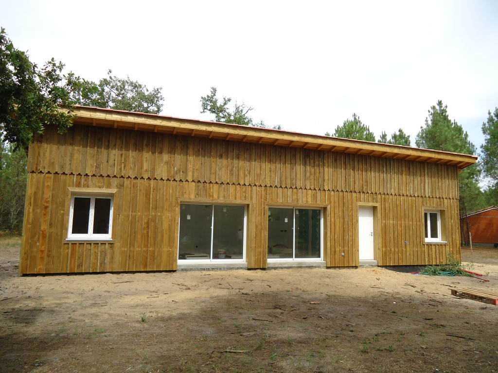 Maison bois 66 m2 à Trensacq 40630 - ESCOURCE