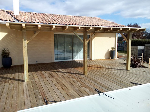 Pergola en bois sur-mesure à mimizan et Biscarrosse 40