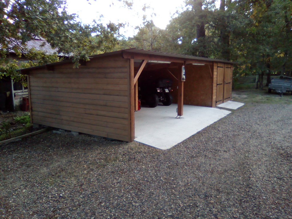 construction bois landes, constructeur bois landes, garage en bois landes