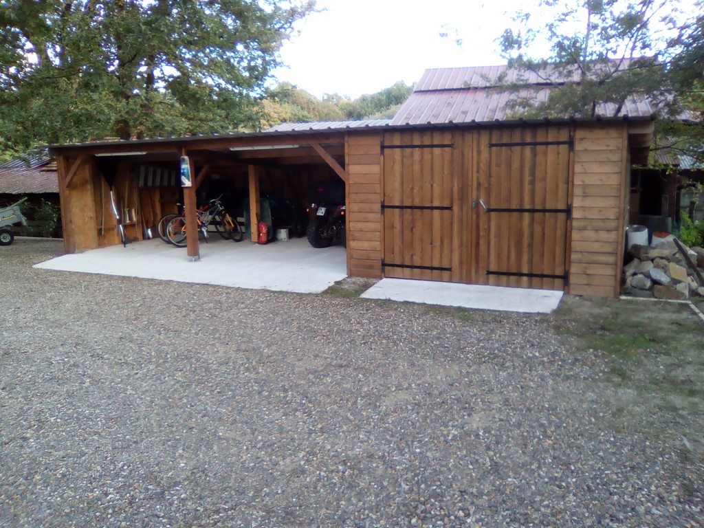 garage en bois landes, construction garage bois landes