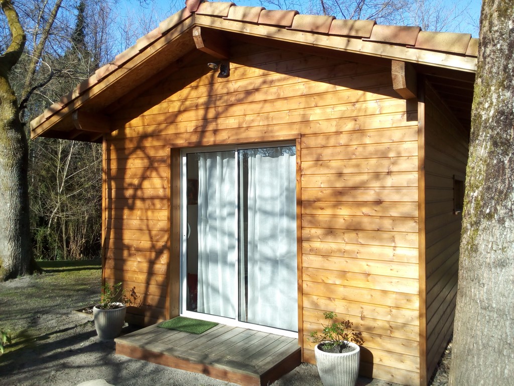 pose bardage sur maison ossature bois deck 40, constructeur maison bois landes, maison bois mimizan